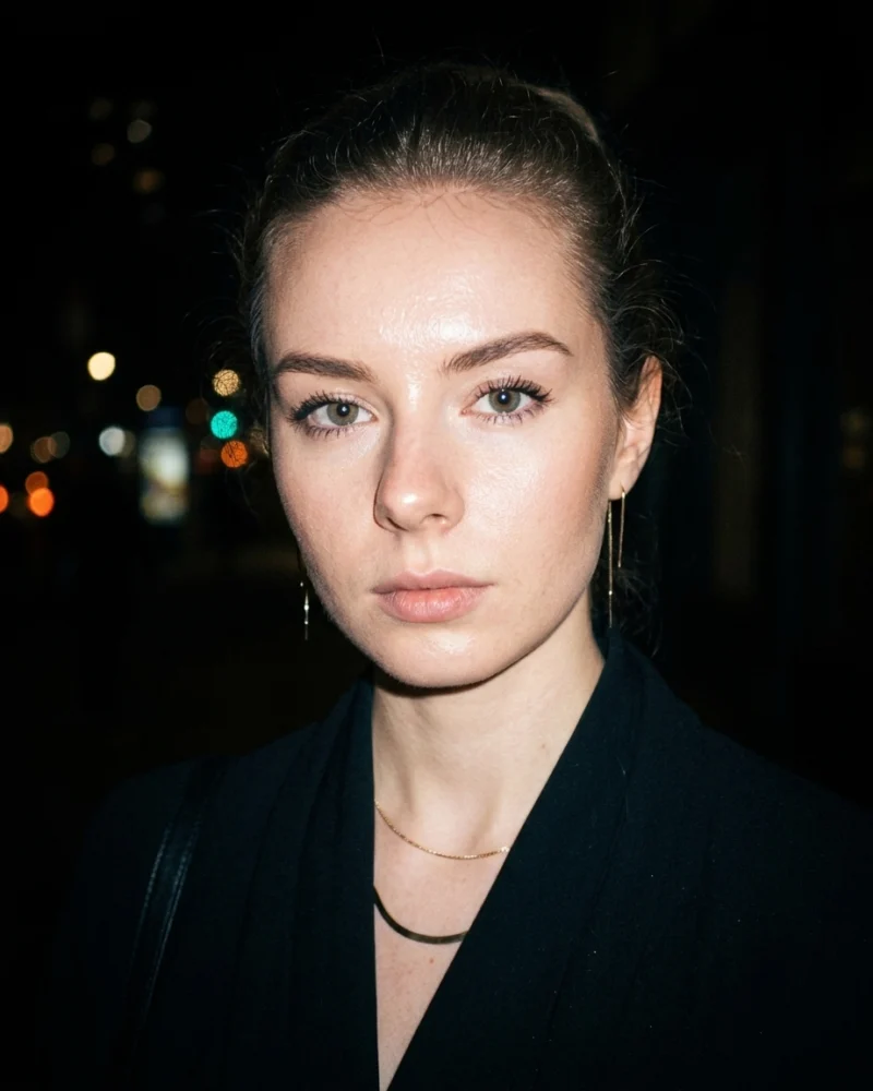 Y2K Flash Night Portrait — result