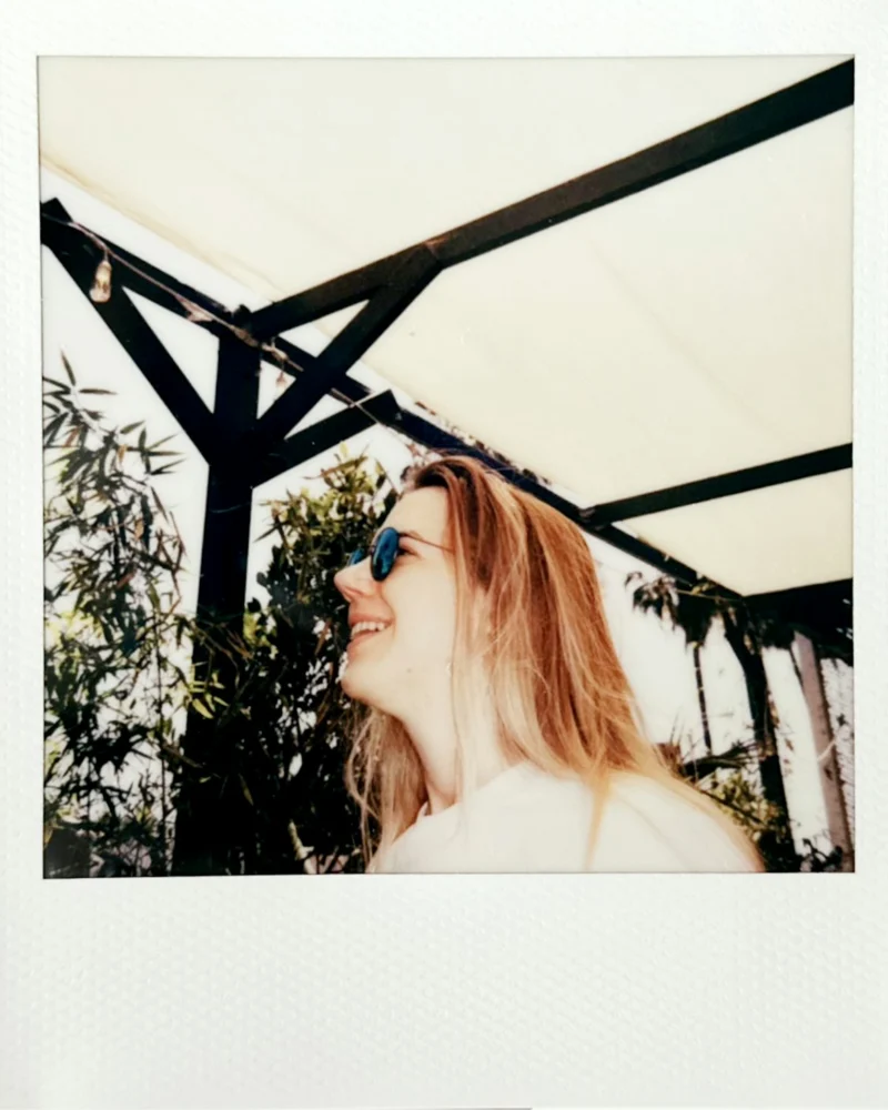 Nostalgic Polaroid Self-Portrait — style reference photo